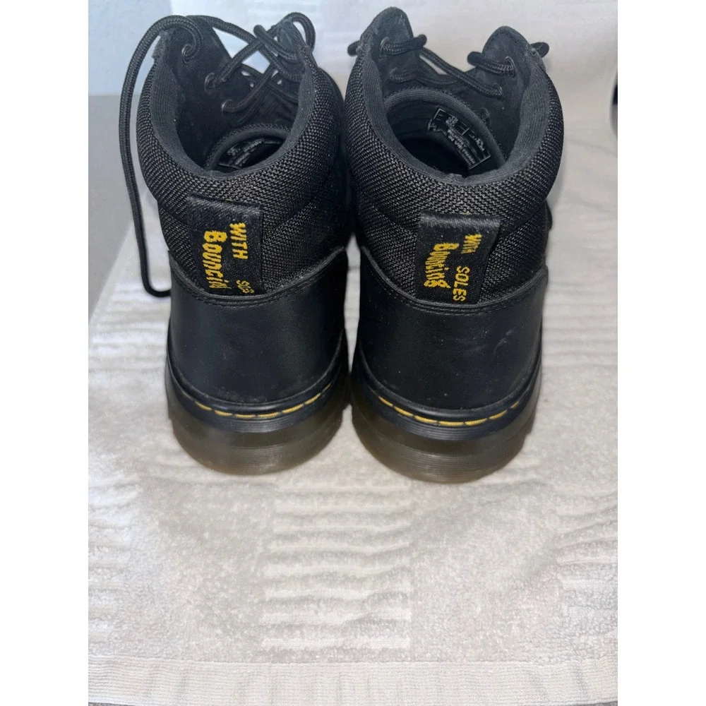Dr. Martens Bonny Black Canvas Leather Casual Boots Mens 13 US M Chukka Utility